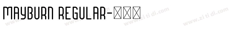 Mayburn Regular字体转换